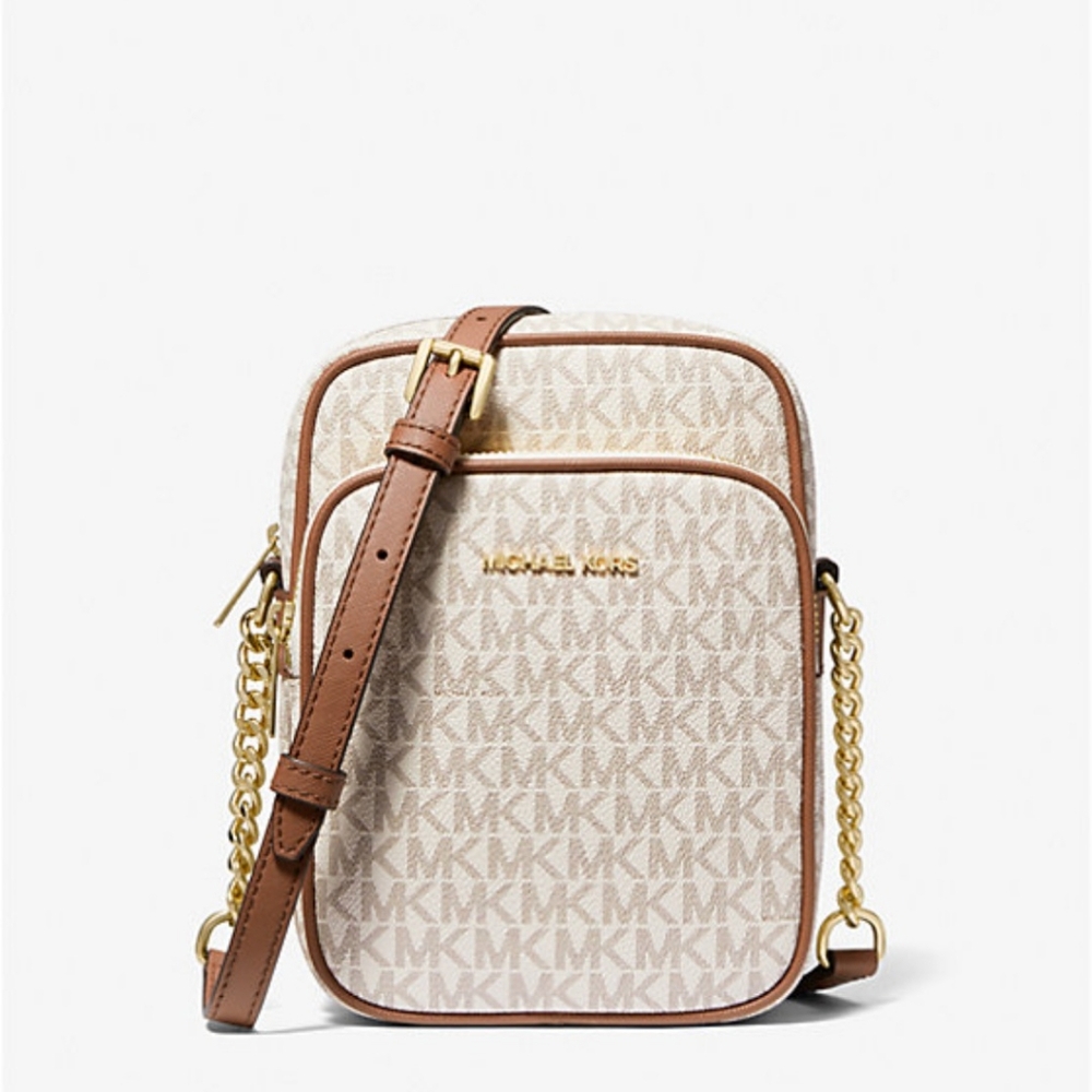 Micheal Kors Jet Set Travel Medium Logo Crossbody Bag NWT
